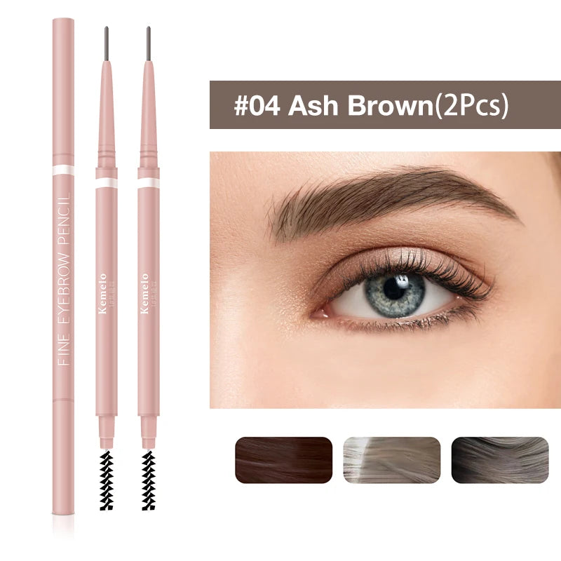 Ultra-Fine Dual-Ended Eyebrow Pencil with Spoolie Brush