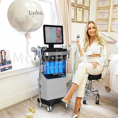 14-in-1 Professional Hydra Dermabrasion Facial Machine – Multifunctional Deep Cleansing, Oxygen Jet & Skin Tightening Beauty System