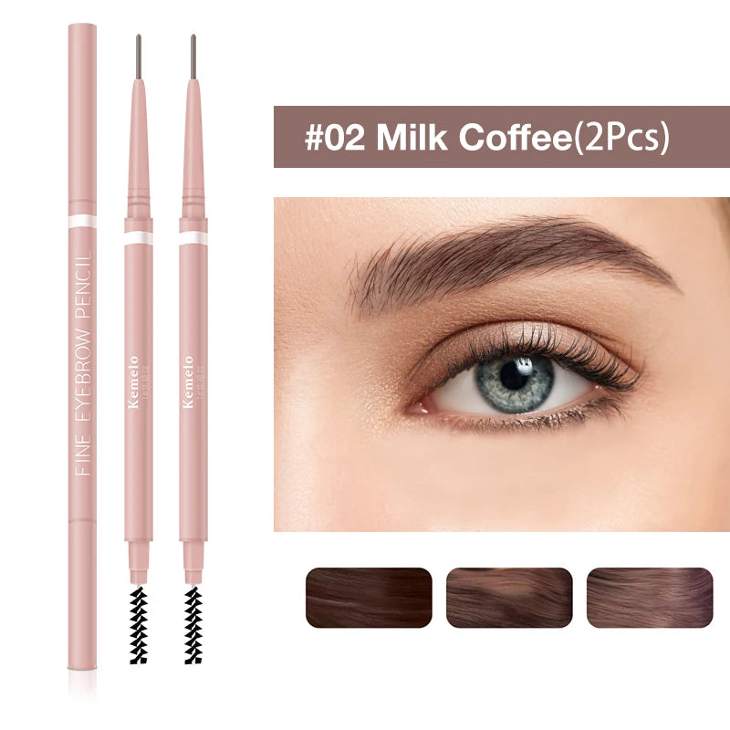 Ultra-Fine Dual-Ended Eyebrow Pencil with Spoolie Brush