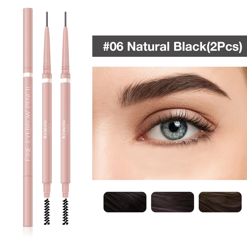 Ultra-Fine Dual-Ended Eyebrow Pencil with Spoolie Brush