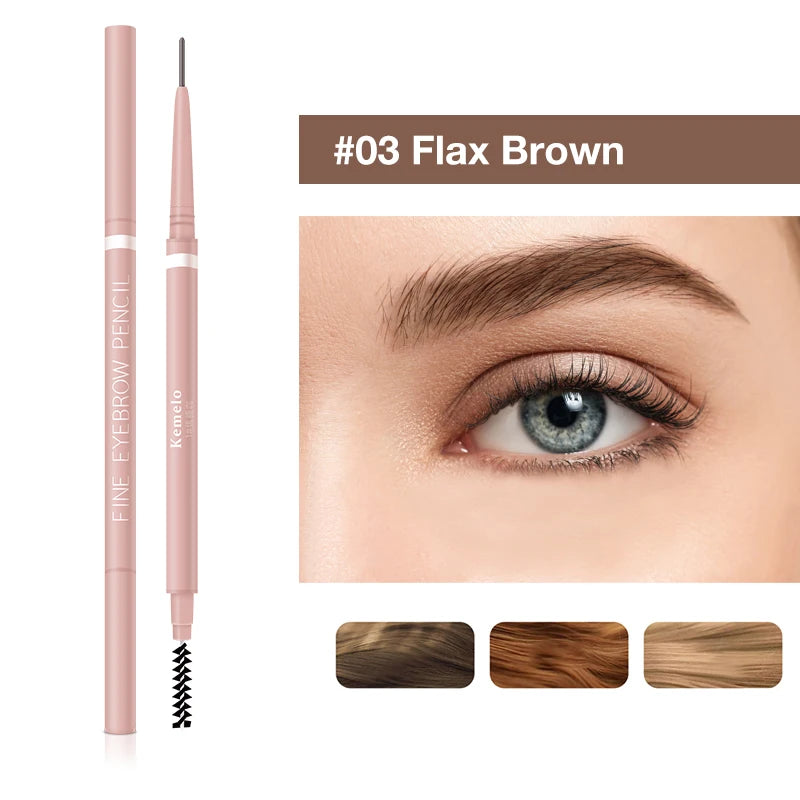 Ultra-Fine Dual-Ended Eyebrow Pencil with Spoolie Brush