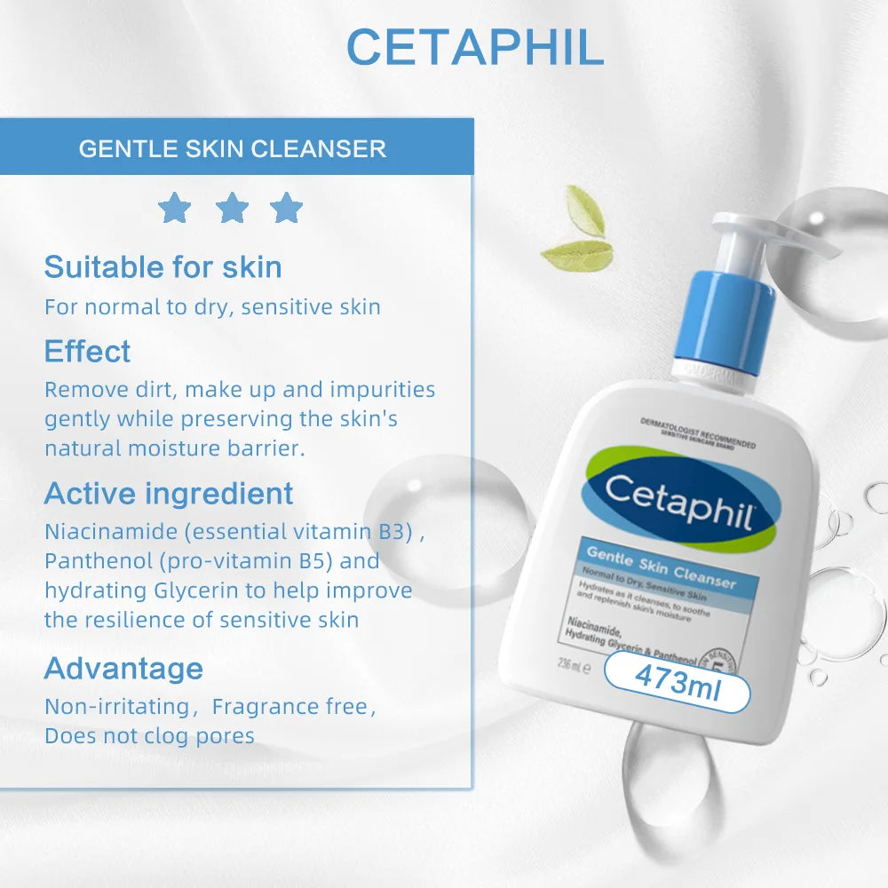 Cetaphil Gentle Skin Cleanser – Hydrating Face & Body Wash for Sensitive Skin