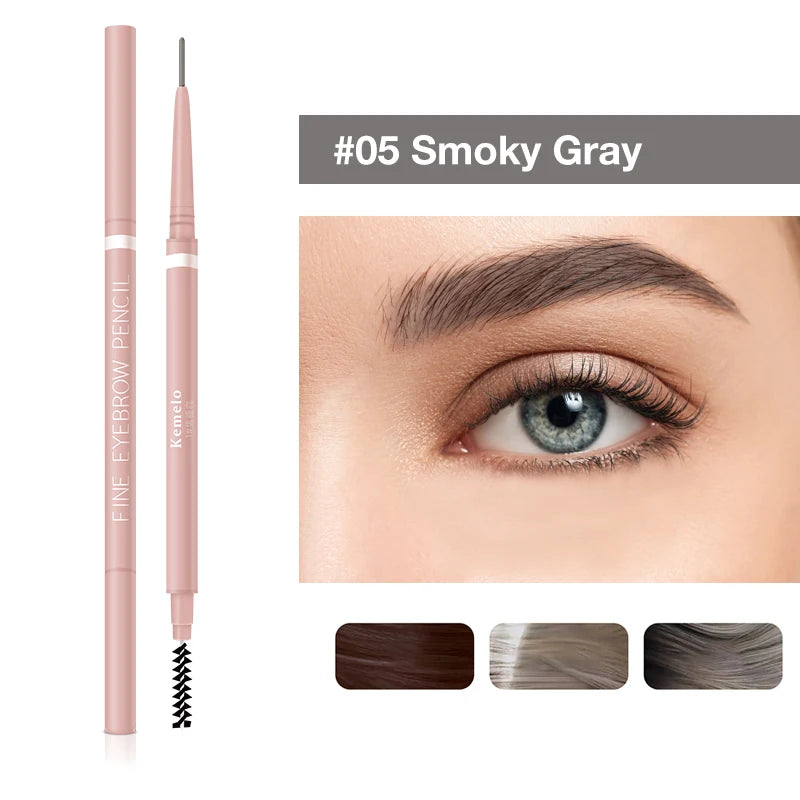 Ultra-Fine Dual-Ended Eyebrow Pencil with Spoolie Brush
