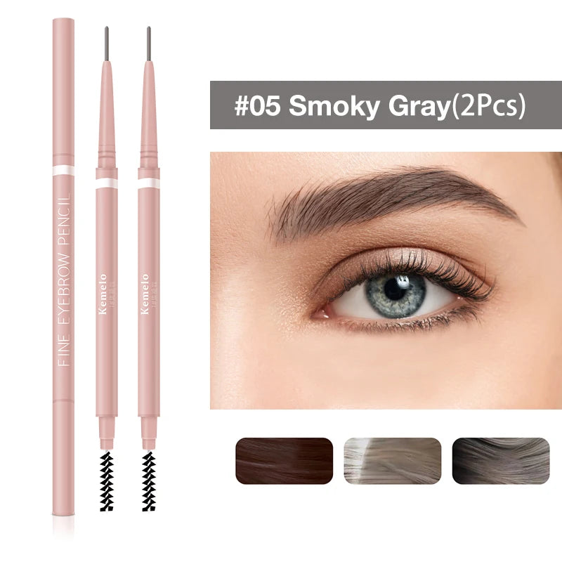 Ultra-Fine Dual-Ended Eyebrow Pencil with Spoolie Brush