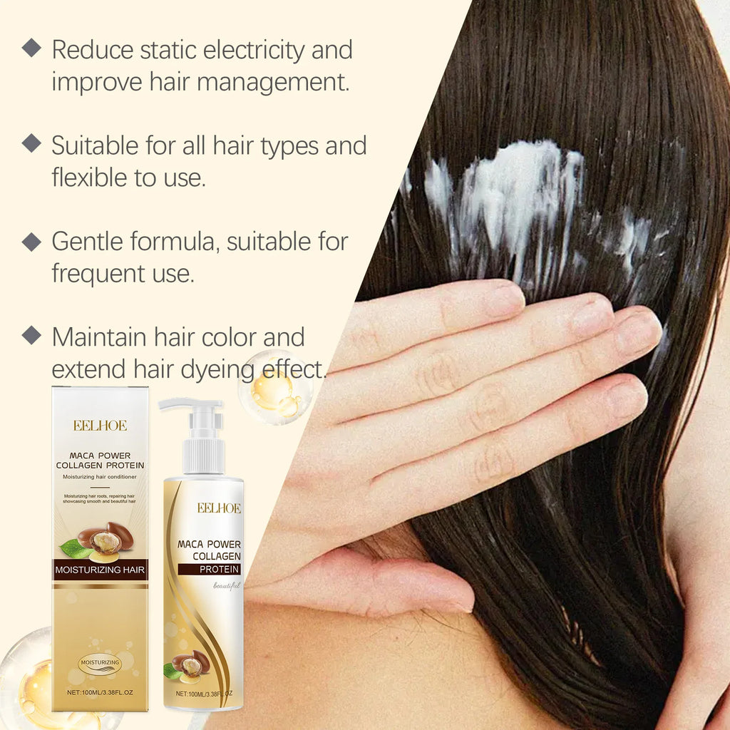 EELHOE Maca Power Collagen Protein Shampoo & Conditioner Set