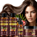 GSWP 4-in-1 Batana Oil Hair Care Set – Rosemary & Biotin Infused Shampoo, Conditioner, Essential Oil & Hair Mask for Growth, Moisture & Shine