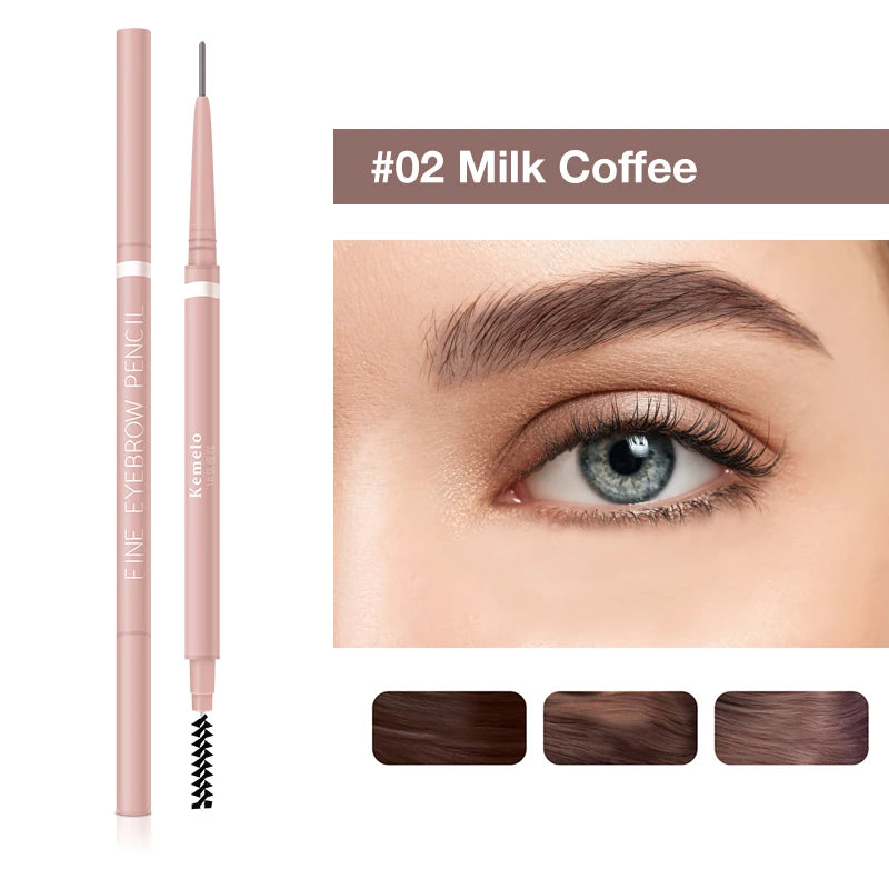 Ultra-Fine Dual-Ended Eyebrow Pencil with Spoolie Brush