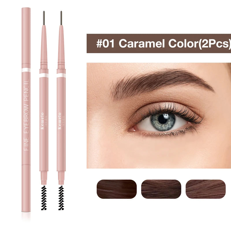 Ultra-Fine Dual-Ended Eyebrow Pencil with Spoolie Brush