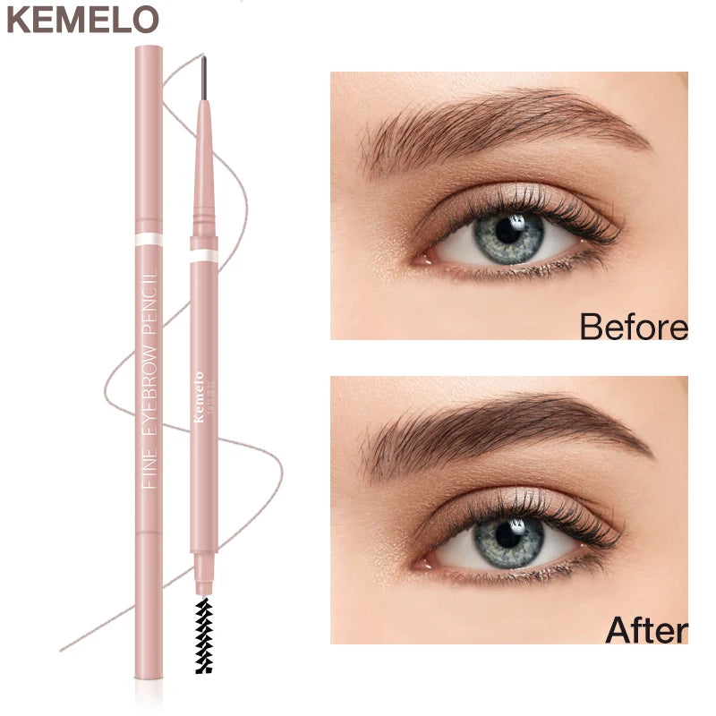 Ultra-Fine Dual-Ended Eyebrow Pencil with Spoolie Brush