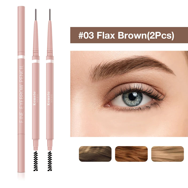 Ultra-Fine Dual-Ended Eyebrow Pencil with Spoolie Brush