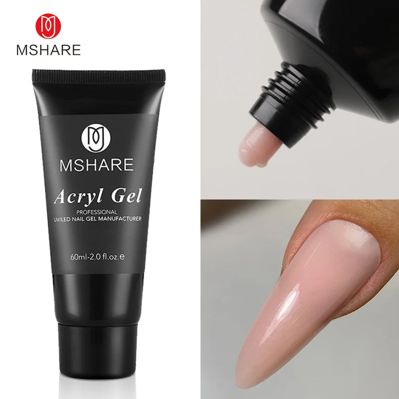 Professional Acryl Gel (Polygel) Tube – UV/LED Extension & Sculpting Gel (60ml / 2.0 fl. oz)