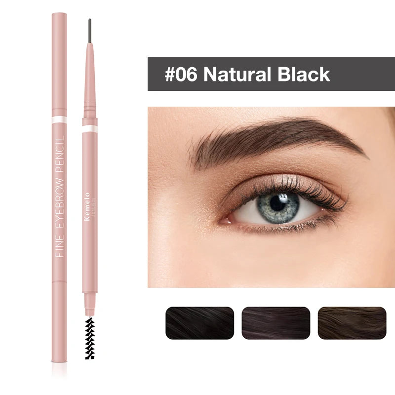 Ultra-Fine Dual-Ended Eyebrow Pencil with Spoolie Brush