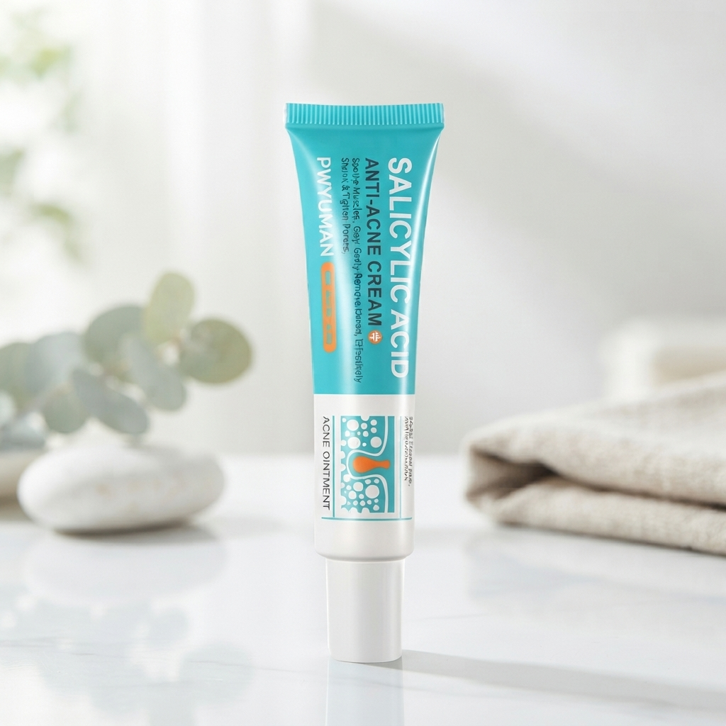 PWYUMAN Salicylic Acid Anti-Acne Cream – Deep Pore Cleansing & Blemish Treatment Ointment