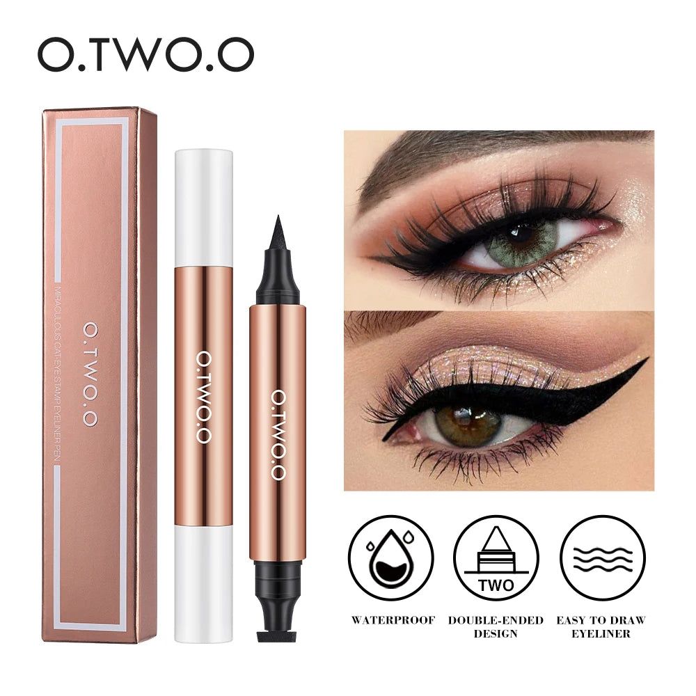 O.TWO.O Miraculous Cat-Eye Stamp Eyeliner Pen - Dual-Ended & Waterproof