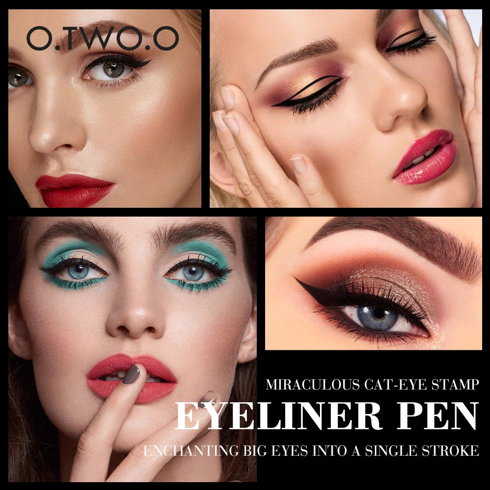 O.TWO.O Miraculous Cat-Eye Stamp Eyeliner Pen - Dual-Ended & Waterproof