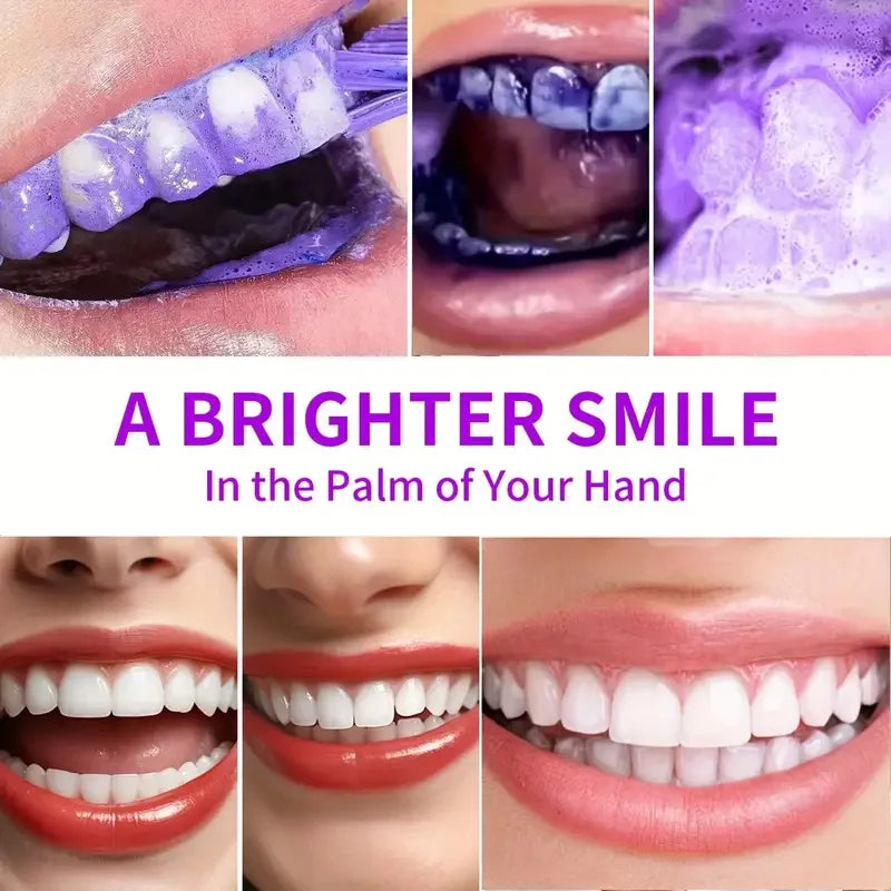 8D White™ Purple Color Corrector Toothpaste – Instant Teeth Whitening & Deep Stain Removal (100g)