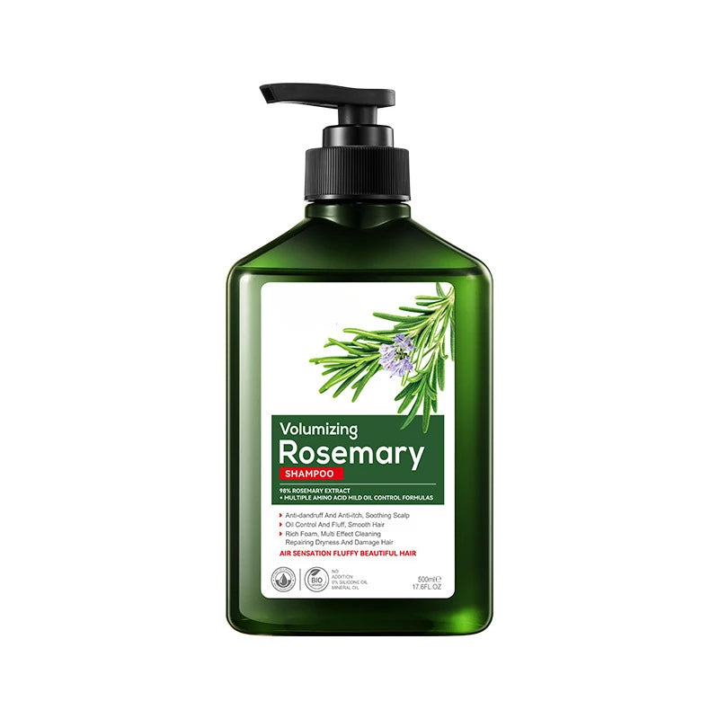 Volumizing Rosemary Anti-Dandruff & Oil Control Shampoo (500ml / 17.6 fl. oz) – Fluffy Hair, Anti-Itch & Scalp Soothing Cleanser