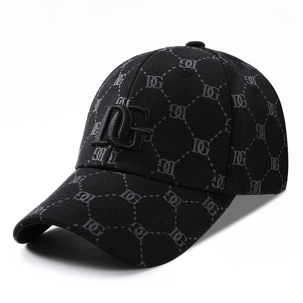 Luxury Monogram Jacquard Baseball Cap – 3D Embroidered Initial Sun Hat