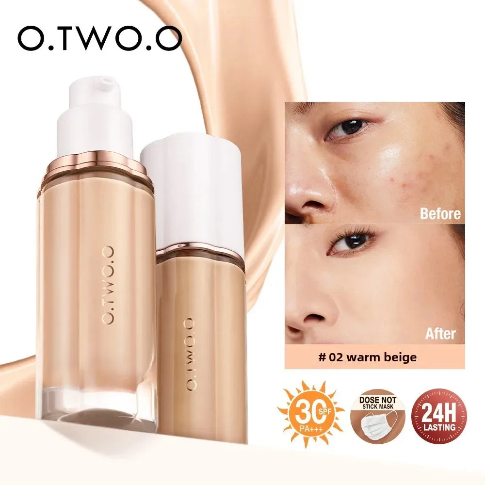 O.TWO.O Soft Mist Locking Foundation – 24H Long-Wearing & Waterproof Liquid Foundation with SPF 30 PA+++