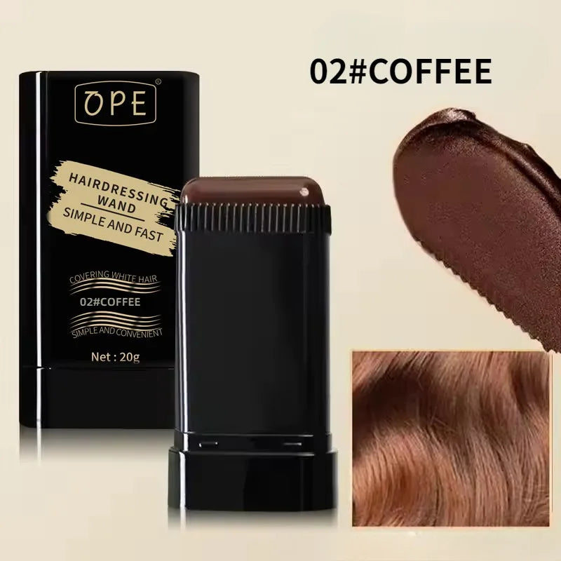 OPE Hairdressing Wand Stick (20g) – Instant Gray Root Touch-Up & Hair Styling Comb