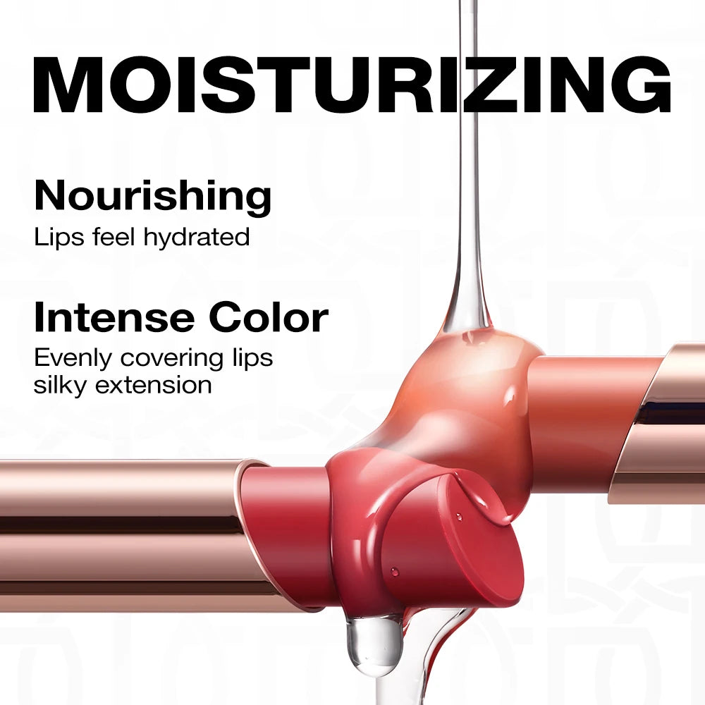 O.TWO.O Iconic Color Satin Lipstick | Long-Lasting Hydrating Tinted Lip Balm & Moisture Lipcare