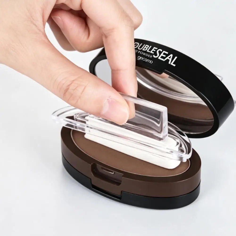 GECOMO Dual-Colour Eyebrow Stamp Kit with 3 Brow Shapes
