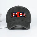 Vintage Washed Cotton London Union Jack Baseball Cap – Unisex Streetwear Dad Hat