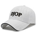 Vintage Jacquard Monogram Baseball Cap – 3D Embroidered Streetwear Hat