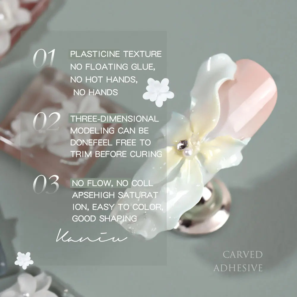 3D Sculpting Carved Gel – Solid Plasticine Nail Art Gum