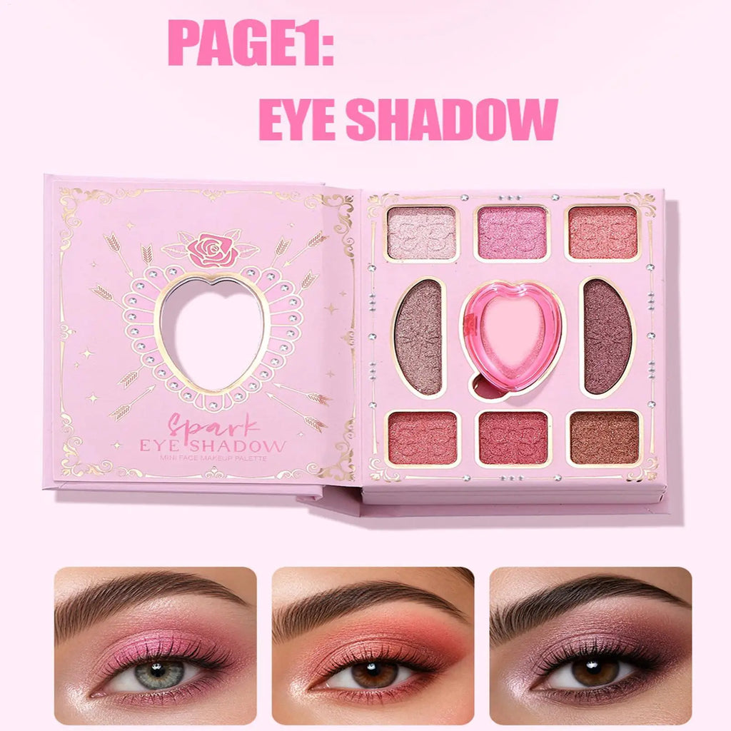 Love In Every Shade - All-In-One Love Palette (3-Layer Makeup Book)