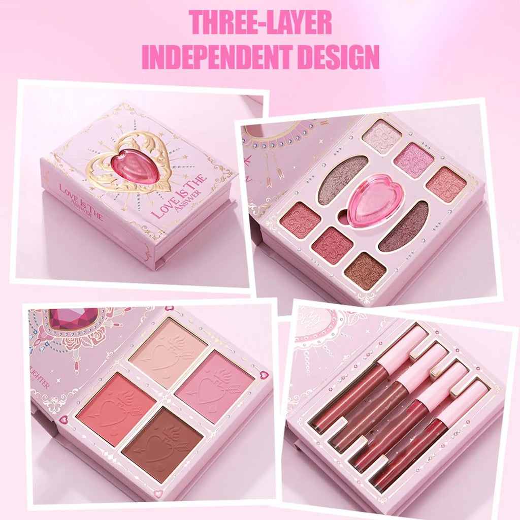 Love In Every Shade - All-In-One Love Palette (3-Layer Makeup Book)
