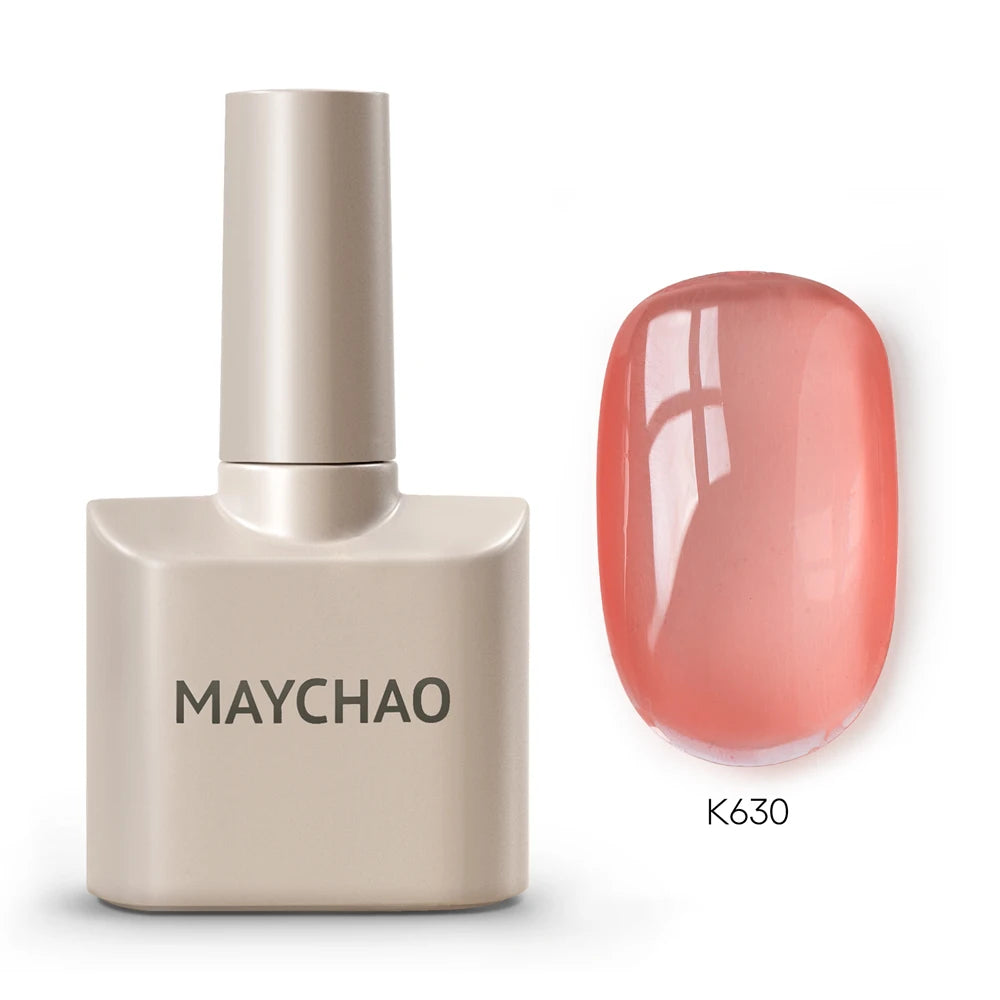 Premium Deep Cherry Red Gel Nail Polish - Long-Lasting & High-Gloss Finish