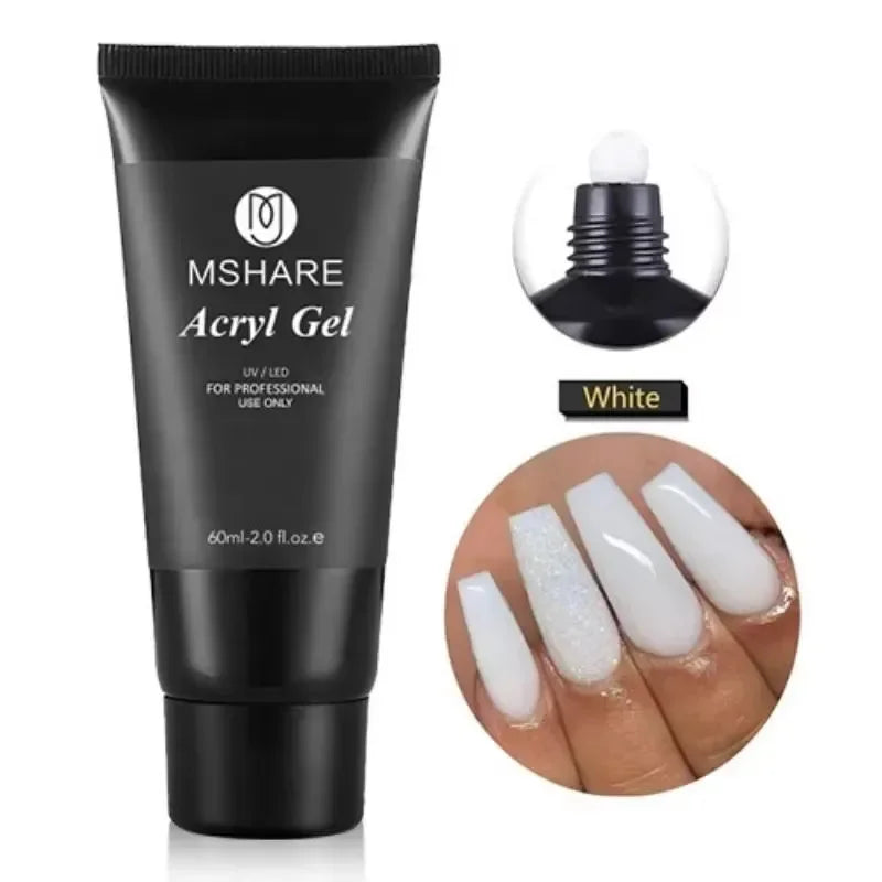Professional Acryl Gel (Polygel) Tube – UV/LED Extension & Sculpting Gel (60ml / 2.0 fl. oz)