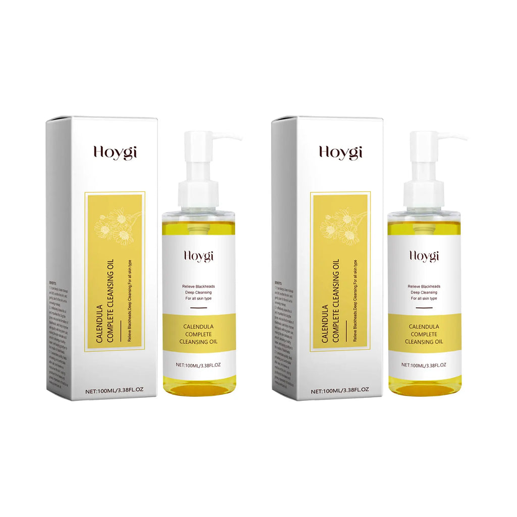 Hoygi Calendula Complete Cleansing Oil – Gentle Makeup Remover & Pore Purifying Blackhead Cleanser (100ml)