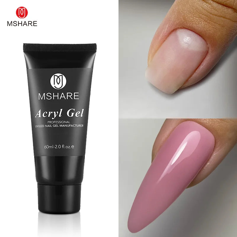 Professional Acryl Gel (Polygel) Tube – UV/LED Extension & Sculpting Gel (60ml / 2.0 fl. oz)