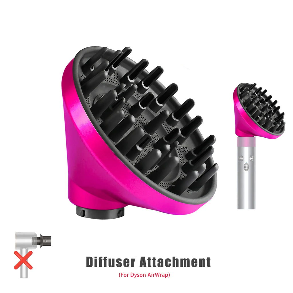 Upgraded Hair Diffuser Attachment for Airwrap Styler – Direct Fit Nozzle for Curly & Voluminous Hair