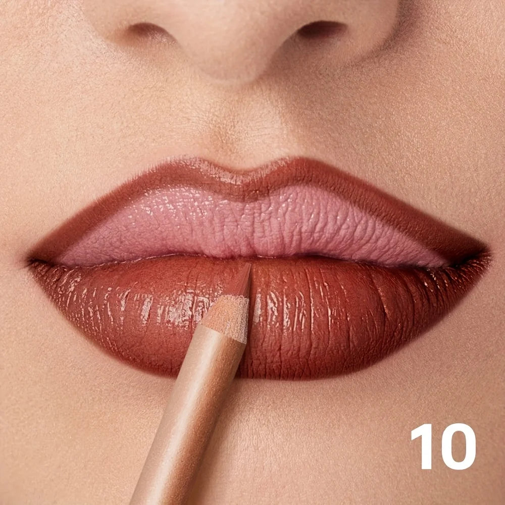 Silky Precision Pout Lip Liner Pencil – Waterproof Velvet Matte Lip Definer & Contour