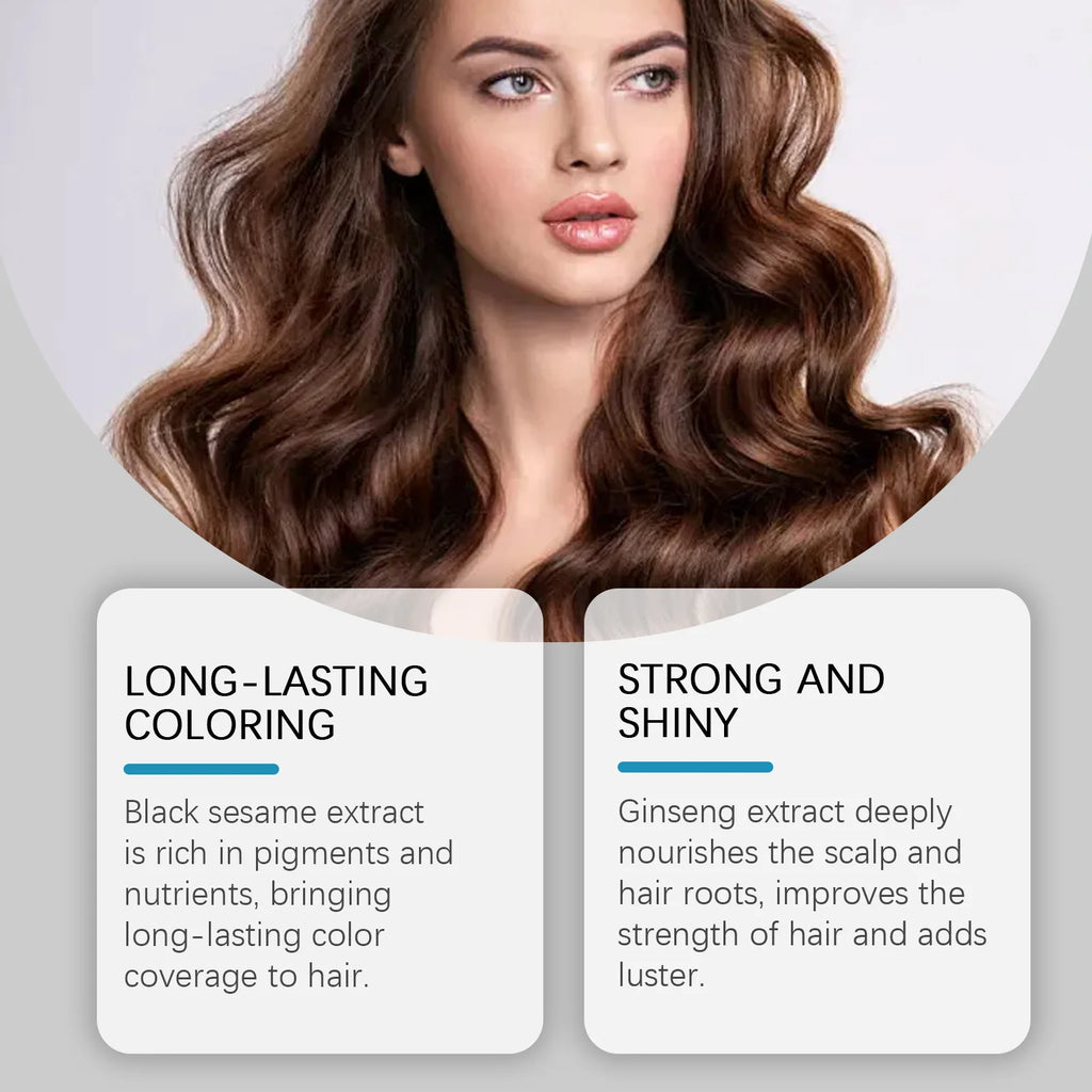 Hoegoa 100ml Hair Dye Shampoo – Instant 2-in-1 Color & Nourishing Wash