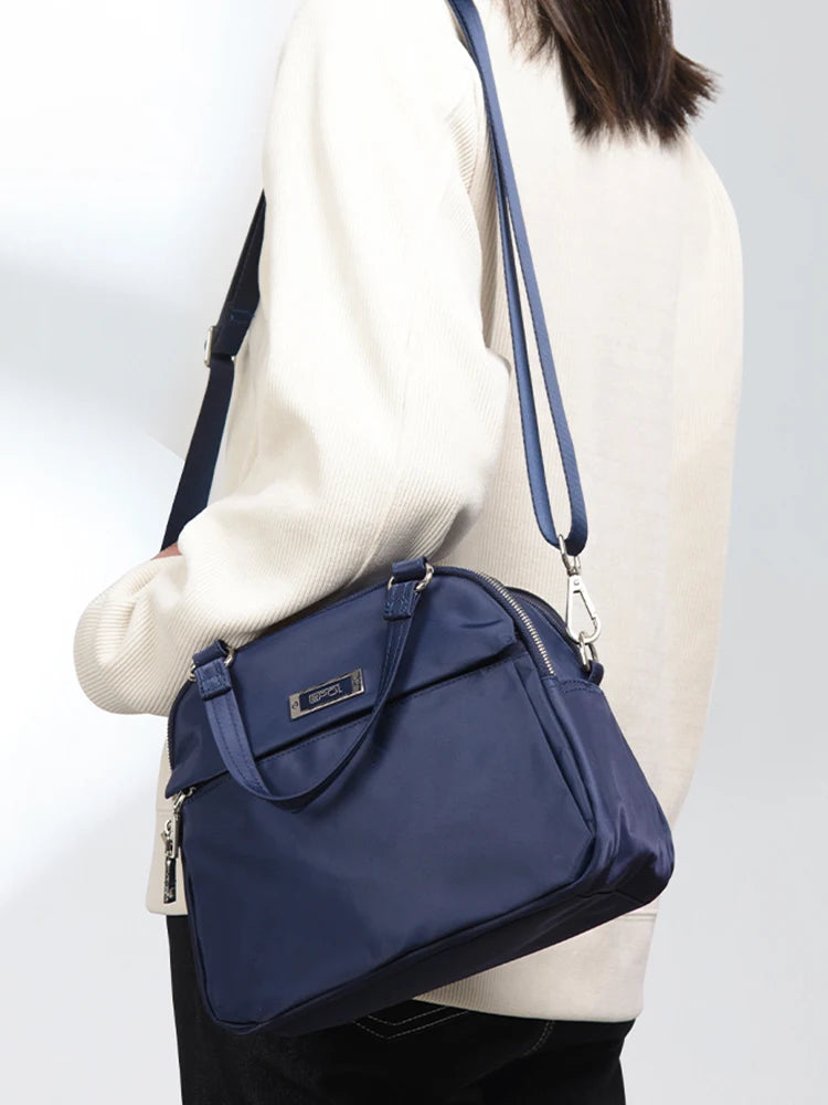 Water-Resistant Lightweight Nylon Hobo Bag – Convertible Multi-Pocket Crossbody Purse