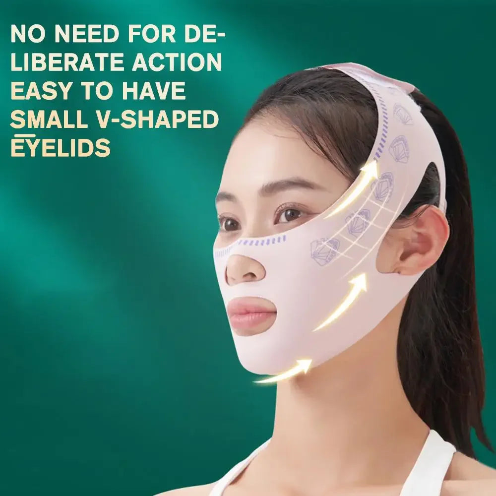 V-Line Face Lifting Mask Strap – Double Chin Reducer & Mandibular Contour Slimming Shaper Band for Women