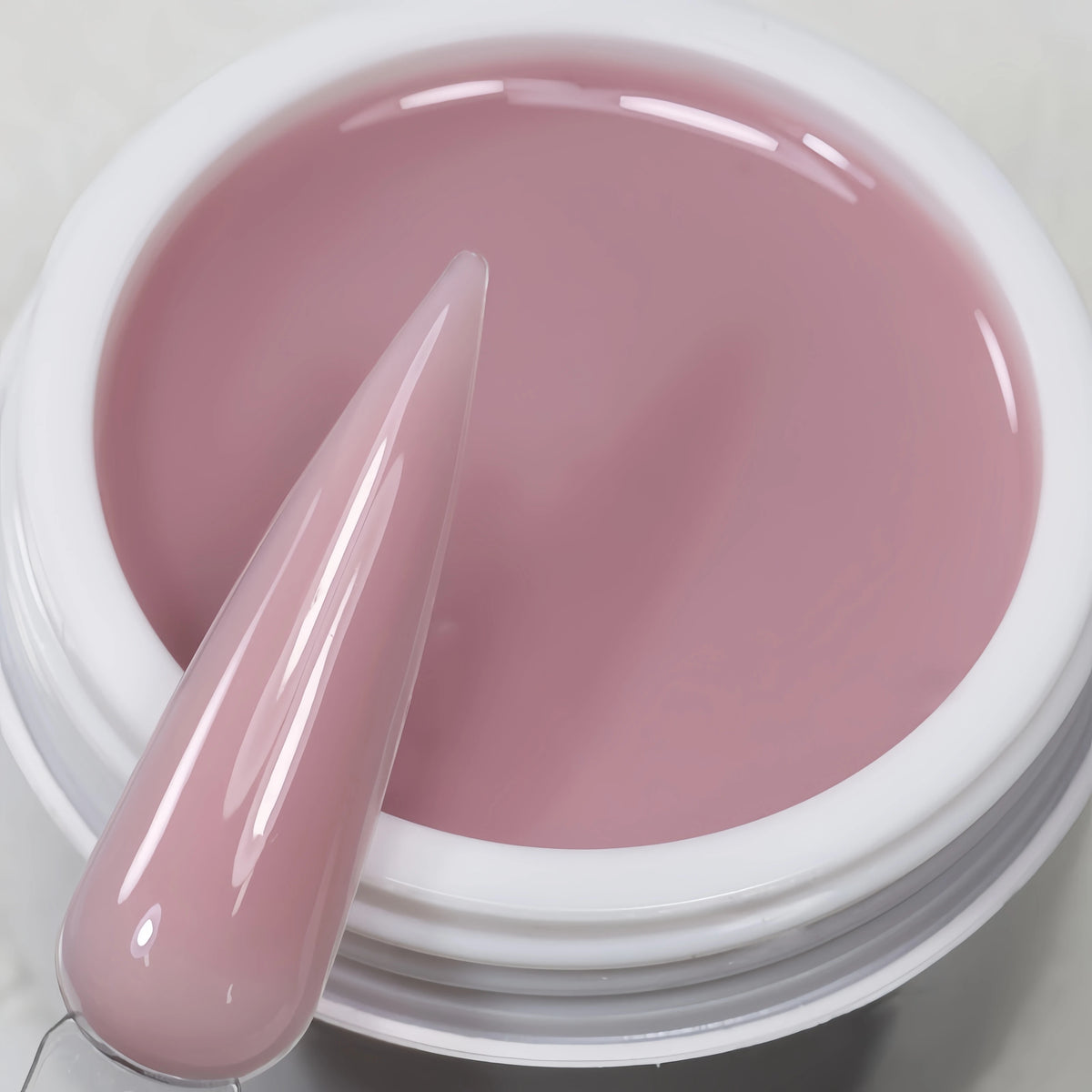 TPO-Free Opaque Builder Gel in a Jar – Liquid UV/LED Self-Leveling Nail Extension Gel