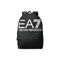 EA7 Emporio Armani Unisex Sport Backpack – Black & White Logo Laptop Daypack