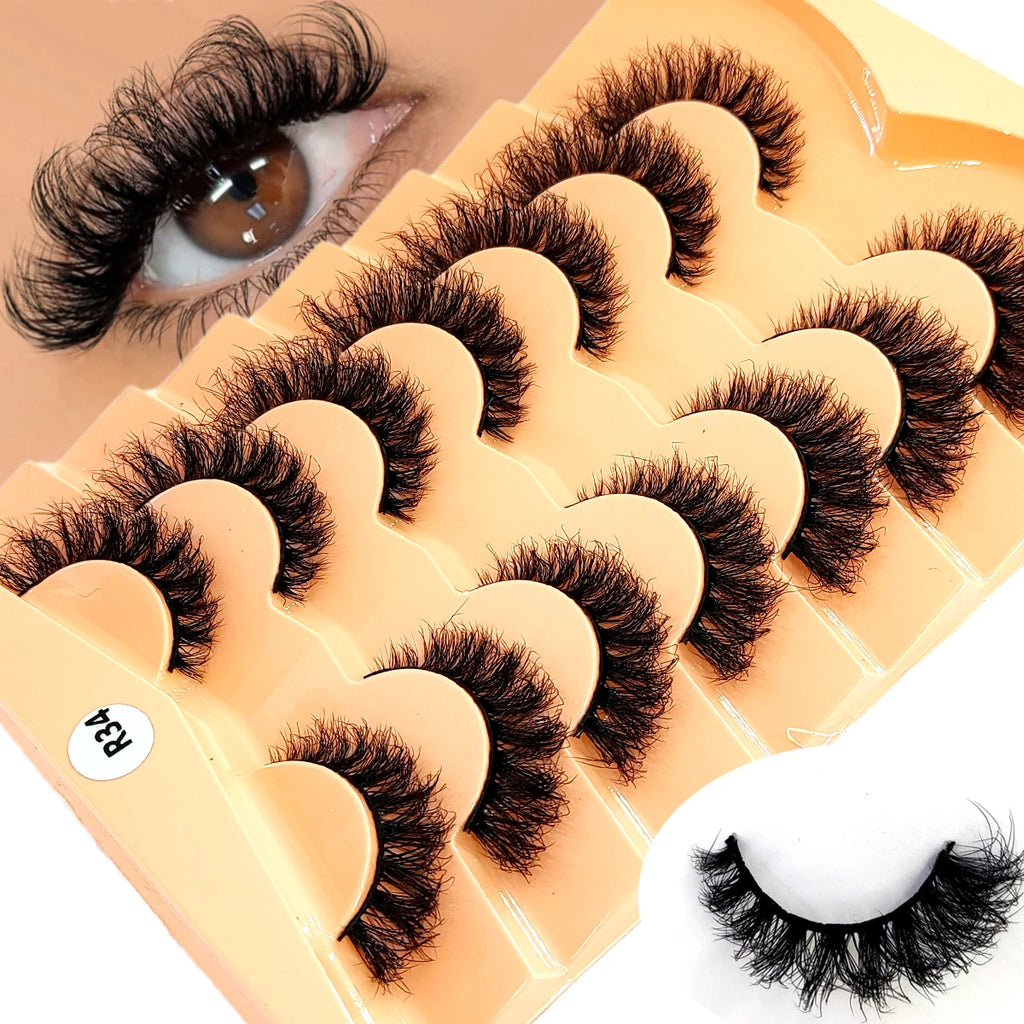 Premium 5D Mink Lashes - Wispy, Dramatic Volume Eyelashes (Bulk 10-Pair Pack)