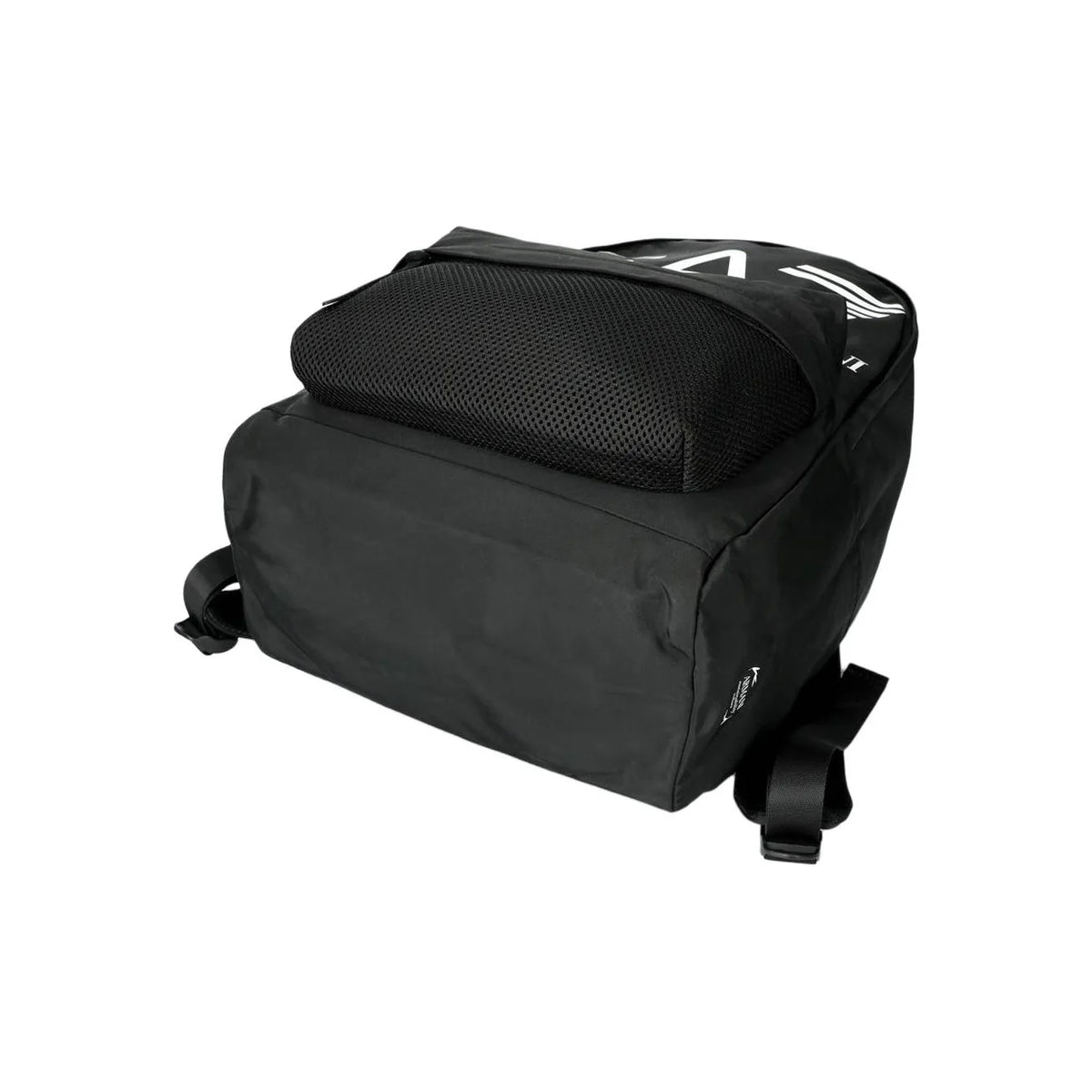 EA7 Emporio Armani Unisex Sport Backpack – Black & White Logo Laptop Daypack
