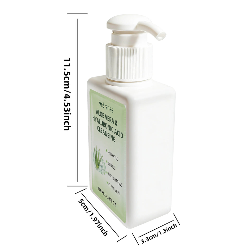 VEÉRENAE Aloe Vera & Hyaluronic Acid Hydrating Facial Cleanser (100ml)