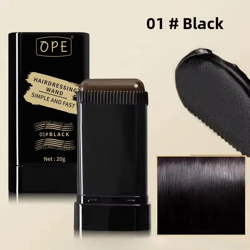 OPE Hairdressing Wand Stick (20g) – Instant Gray Root Touch-Up & Hair Styling Comb