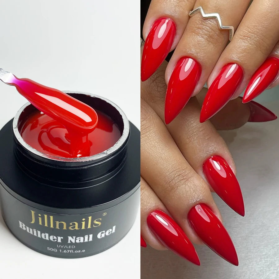 Professional Builder Nail Gel – Self-Leveling UV/LED Hard Extension & Sculpting Gel (50g)