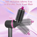Multi-Function Hair Dryer Adapter Set – Airwrap Barrel, Volumizing Round Brush & 360° Magnetic Adapter