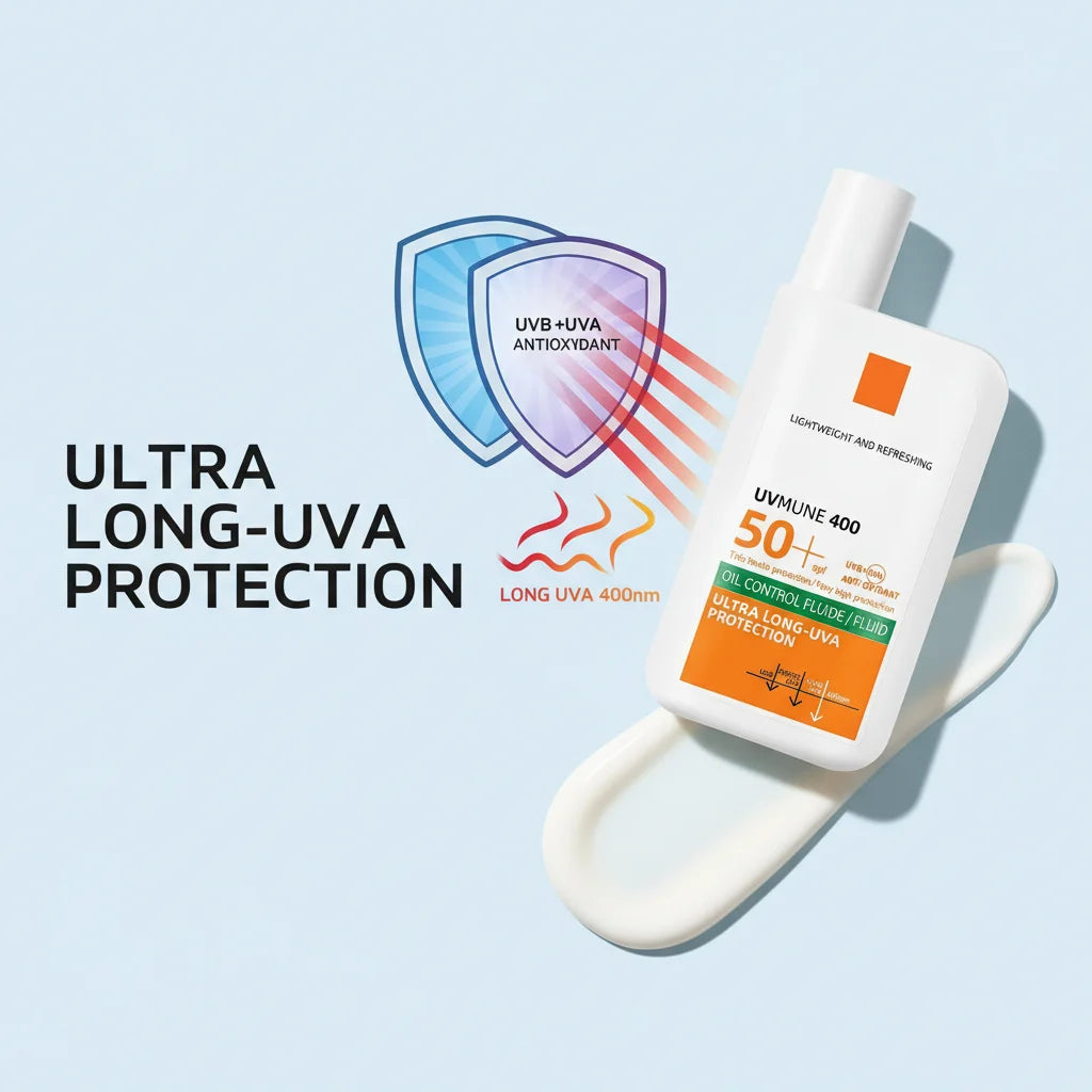 UVMUNE 400 Oil Control Sunscreen Fluid SPF 50+ (50ml) – Ultra Long-UVA Daily Sunscreen with 12H Matte Finish & Anti-Oxidant Protection