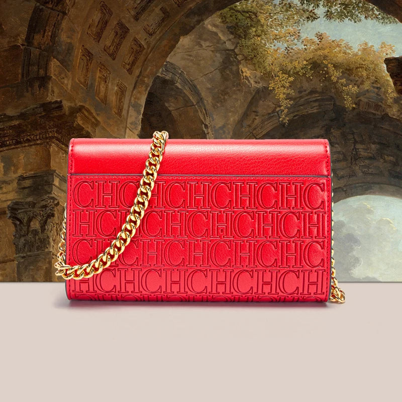 CH Monogram Flap Chain Wallet Crossbody Bag